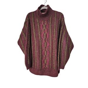 Linda Allard for Ellen Tracy mohair blend turtleneck sweater. Size L.